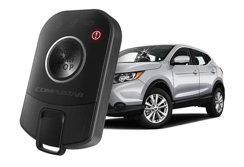 Two way remote start system showing confirmation that the vehicle started