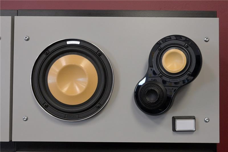 Upgraded car audio speaker system installed professionally