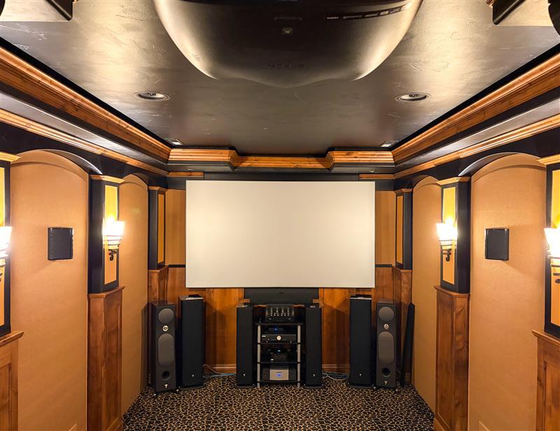 Sound Source custom home audio installation with speakers and subwoofer
