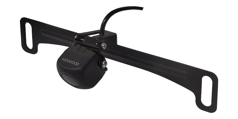 Kenwood CMOS-230LP backup camera with license plate mount at Sound Source in Pocatello Idaho